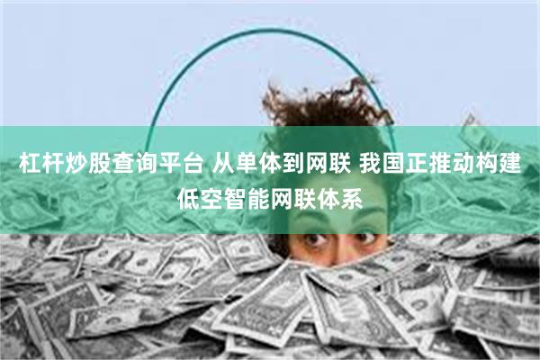 杠杆炒股查询平台 从单体到网联 我国正推动构建低空智能网联体系