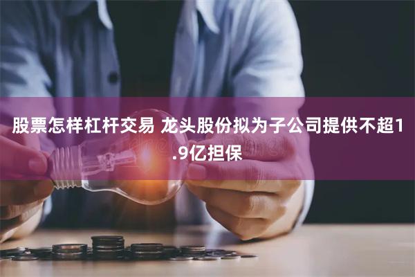 股票怎样杠杆交易 龙头股份拟为子公司提供不超1.9亿担保