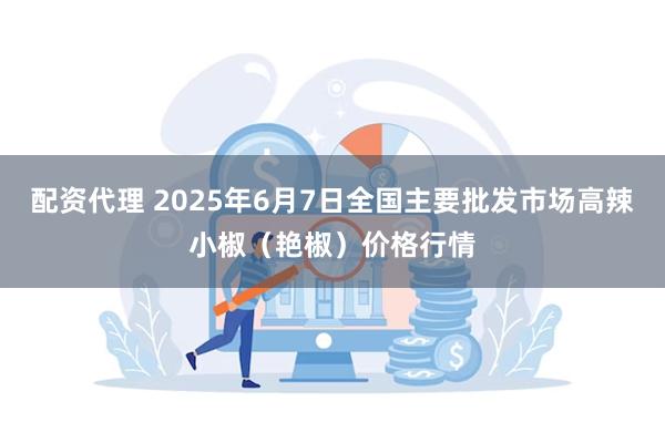 配资代理 2025年6月7日全国主要批发市场高辣小椒（艳椒）价格行情