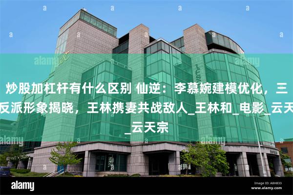 炒股加杠杆有什么区别 仙逆：李慕婉建模优化，三大反派形象揭晓，王林携妻共战敌人_王林和_电影_云天宗