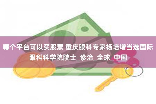 哪个平台可以买股票 重庆眼科专家杨培增当选国际眼科科学院院士_诊治_全球_中国